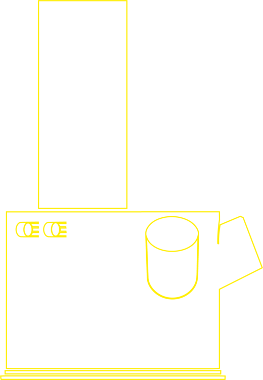 Technical drawing of a Carboneers Coco kiln